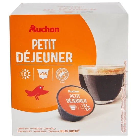 Capsules de café petit déjeuner compatible Dolce gusto
