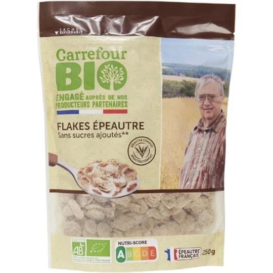 Flakes épeautre bio sans sucres ajoutés