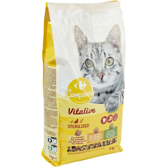 Croquettes pour chat stérilisé lapin légumes