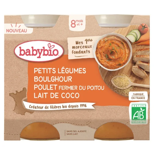 Pot légumes boulghour poulet lait de coco