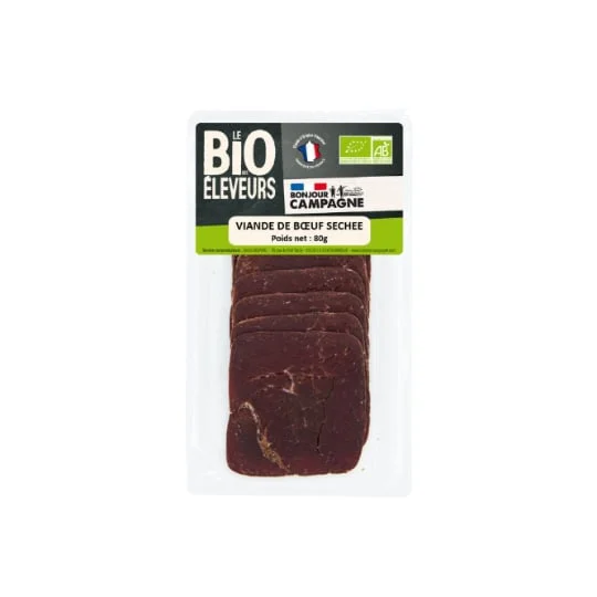 Viande de boeuf bio séchée