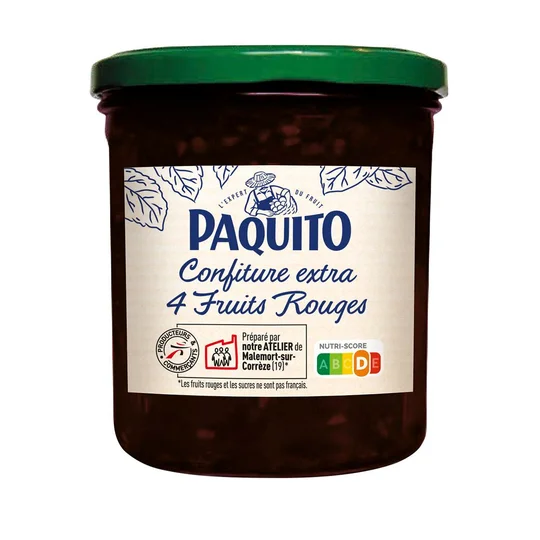 Confiture extra 4 fruits rouges