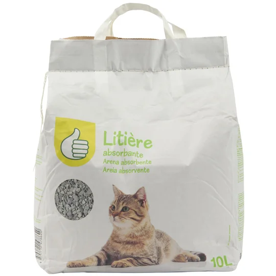 Litière absorbante pour chat