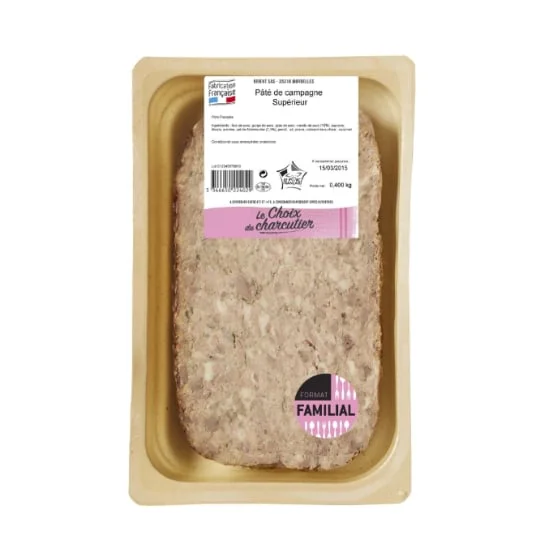 Pâté de campagne à l'ancienne VPF