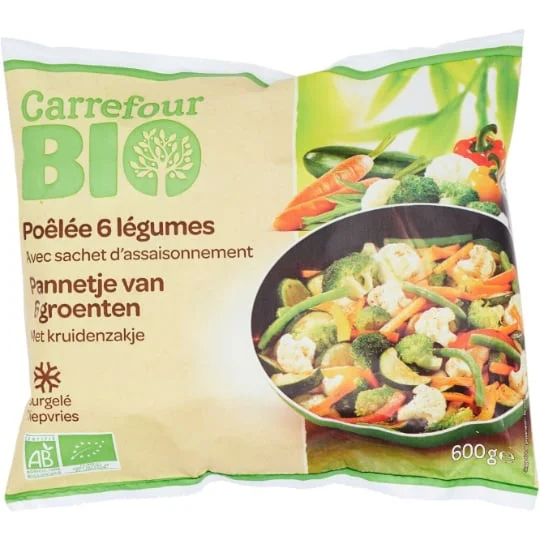 Légumes cuisinés 6 légumes