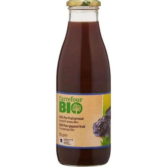 Jus de pruneaux bio pur fuit pressé