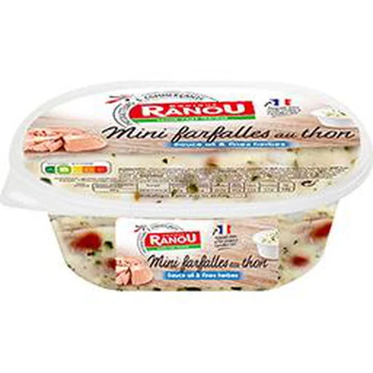 Mini Farfalles au thon sauce ail & fines herbes