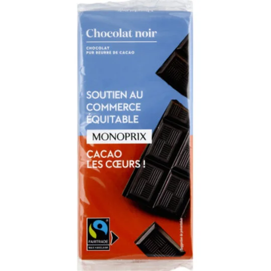 Chocolat noir Max Havelaar