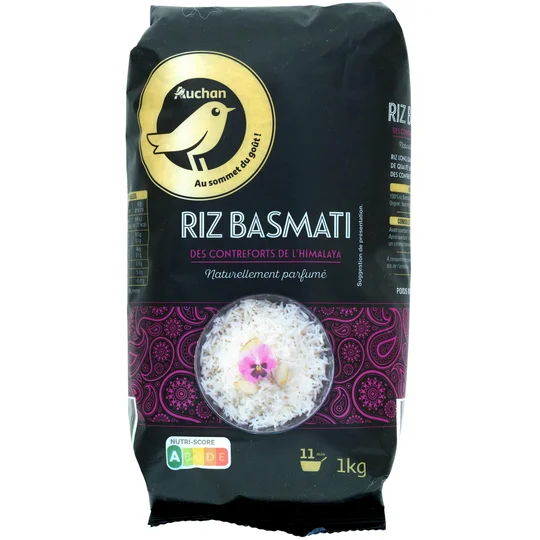 Riz parfumé basmati prêt en 11 min