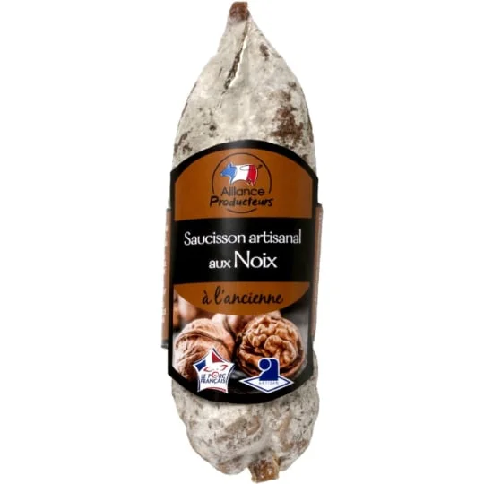 Saucisson sec noix pur porc