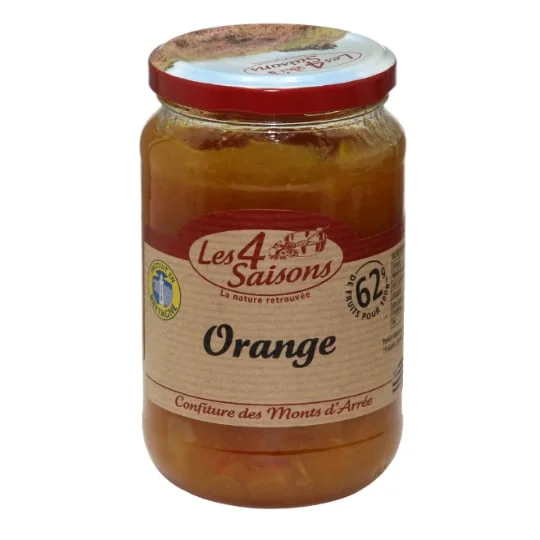 Confiture orange, 65% de fruits