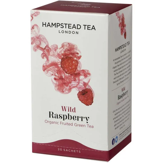 Wild raspberry organic fruited green tea x20