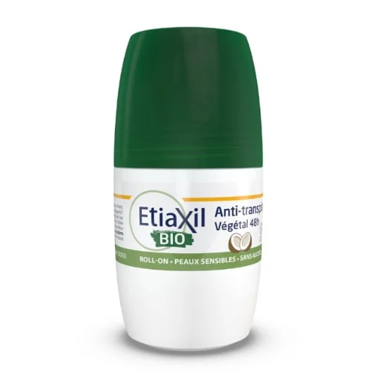 Déodorant Roll-On Anti-Transpirant Hydratant Et Apaisants Pour Peaux Sensibles À La Pierre D'Alun & Poudre De Bambou Végétal 48H Bio