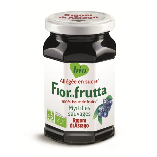 Confiture de myrtilles sauvages bio