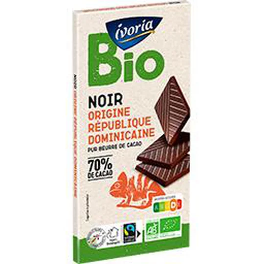 Chocolat noir République Dominicaine 70% cacao BIO