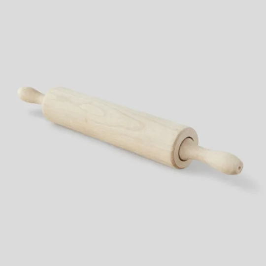 Monoprix Maison Rouleau À Pâtisserie En Bois, Avec Poignée, 25Cm