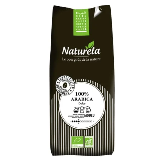 Café moulu bio pur arabica intensité 7