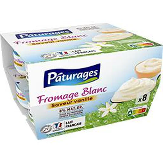 Fromage blanc saveur vanille 0% MG