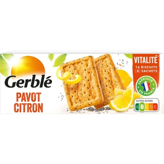 Biscuits pavot citron - 4x4