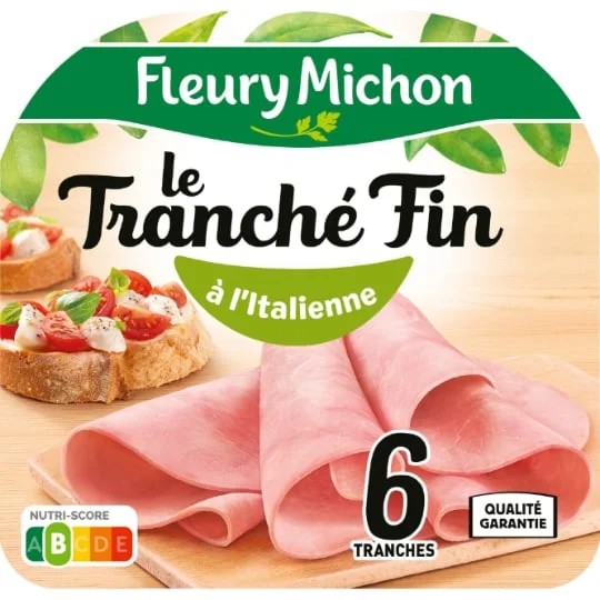 Jambon Tranché Fin à l'italienne x6
