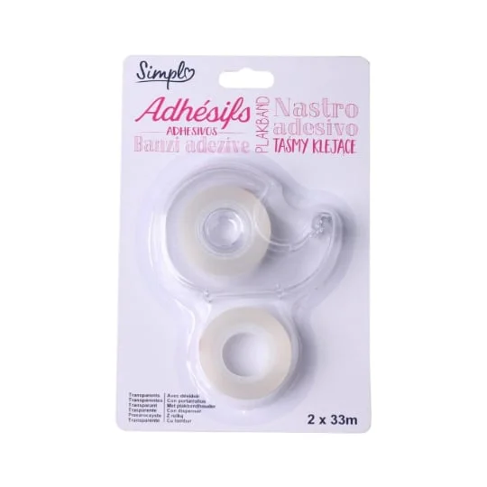 Adhésif en ruban x2 avec dévidoir