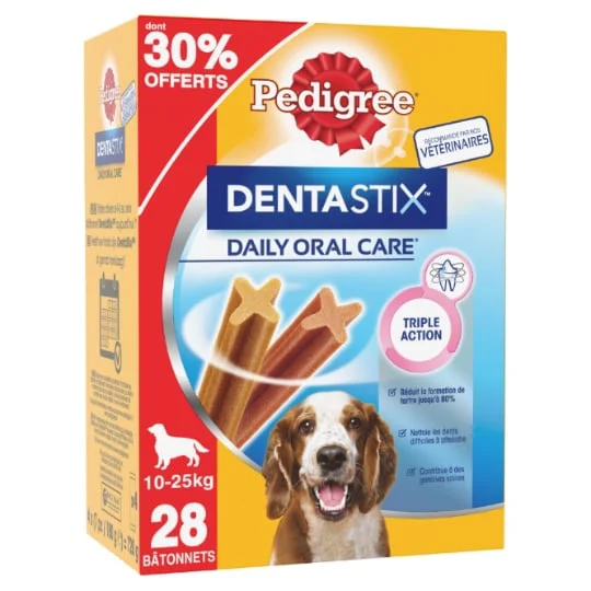 Dentastix friandises hygiène dentaire pour moyen chien