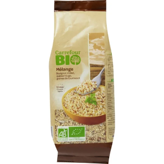 Mélange boulgour millet quinoa