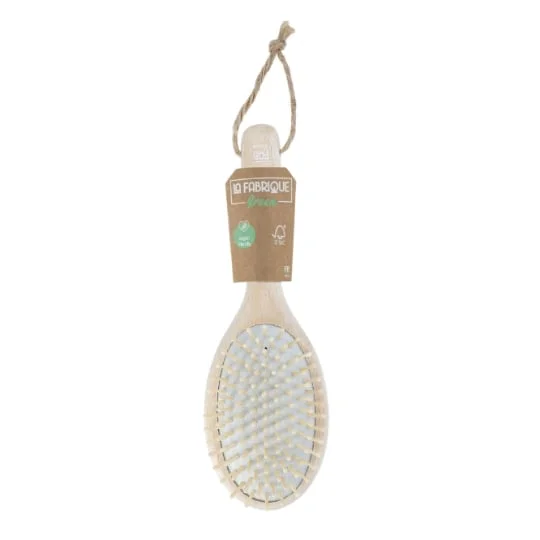 Brosse Cheveux Pneumatique en Bois 100% Naturelle