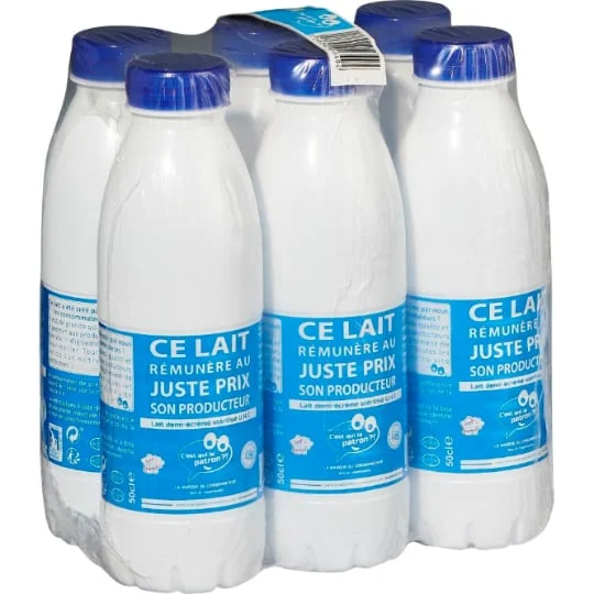 Lait Demi-Ecreme Stérilisé UHT