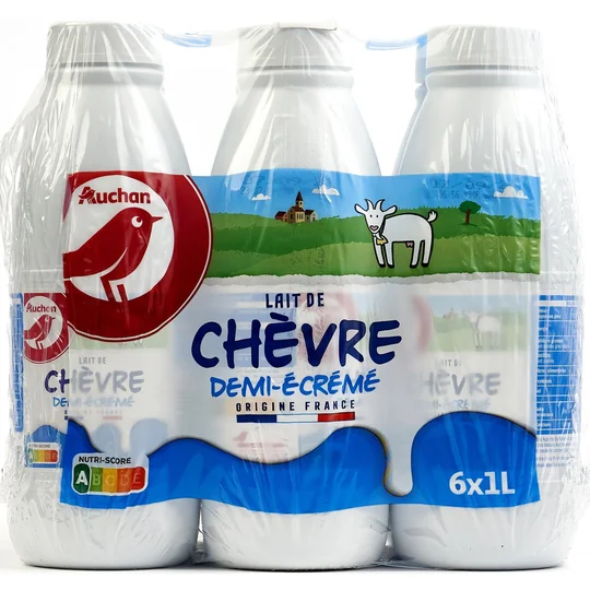 Lait de chèvre demi-écrémé UHT
