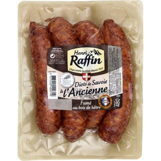 Saucisses Diots de Savoie fumés