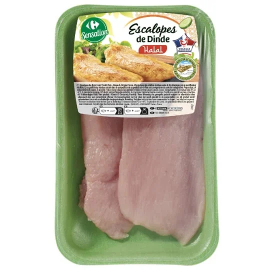 Escalopes de dinde halal