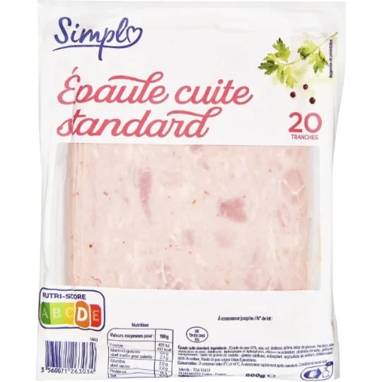 Epaule cuite standard