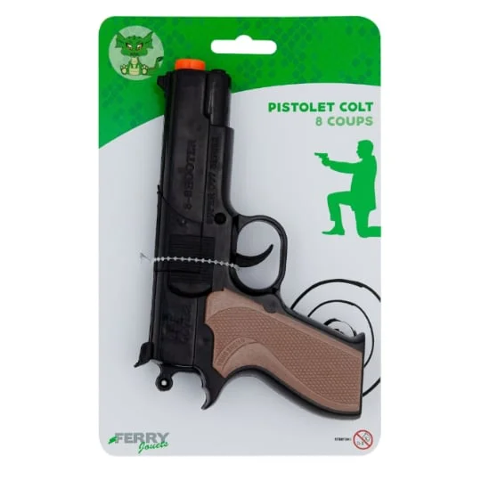Jouet revolver 8 coups + amorces