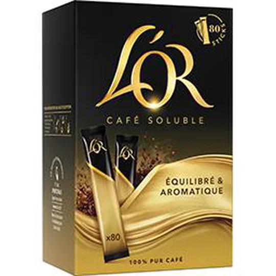 Café soluble x80 sticks