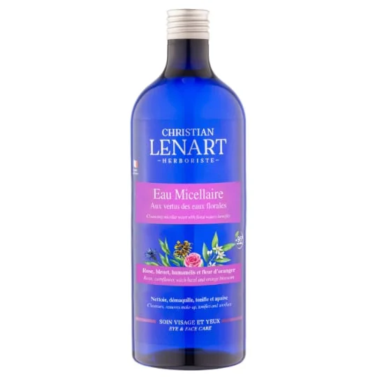 Eau micellaire aux vertus des eaux florales.