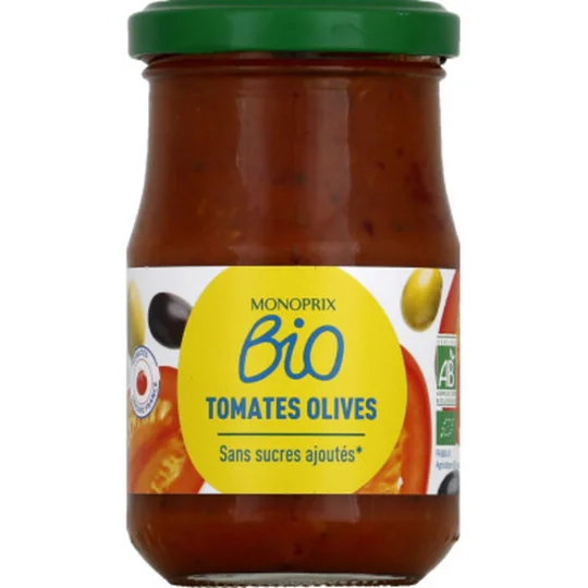 Sauces tomates olives
