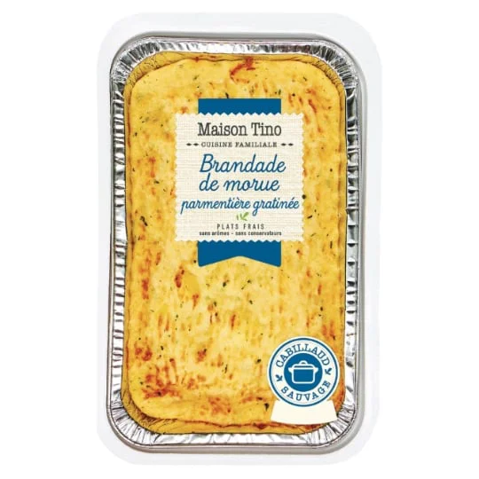 Plat cuisiné brandade de morue