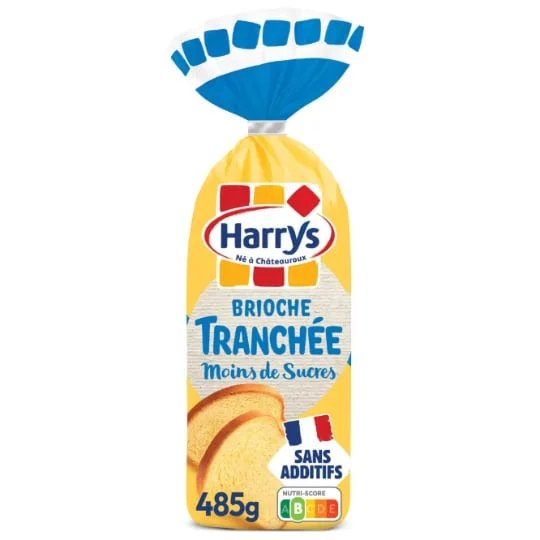 Brioche tranchée allégée en sucre sans additif