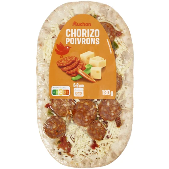 Mini pizza chorizo merguez