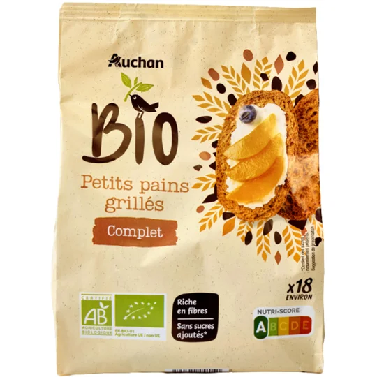 Petits pains grillés complet