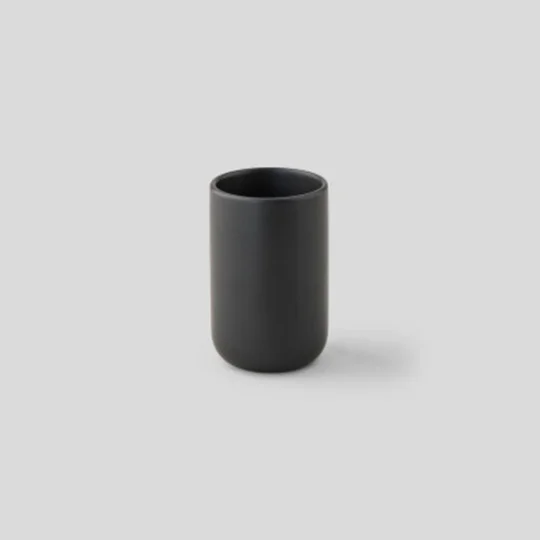Maison Porte Brosse À Dent En Céramique - Noir Mat