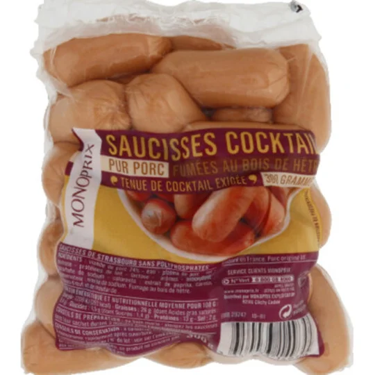 Saucisses Cocktail pur porc