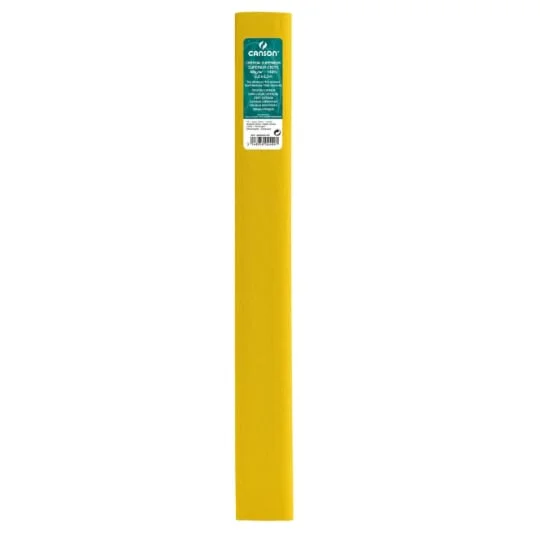 Rouleau papier crépon jaune