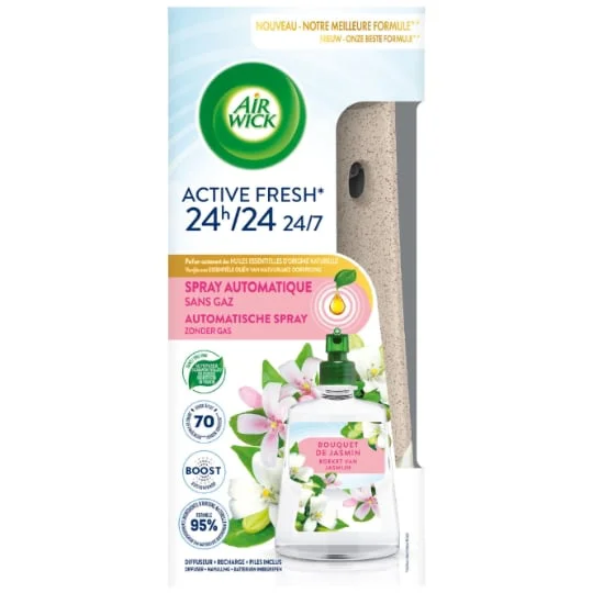 Désodorisant Automatique Sans Gaz Bouquet de Jasmin Active Fresh