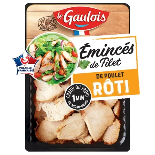 Emincés de poulet rôti