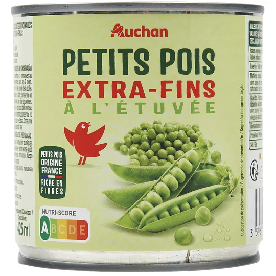 Petits pois à l'étuvée extra-fins