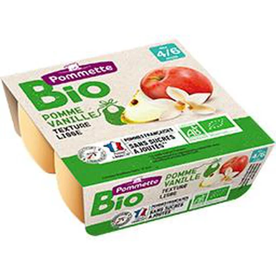 Purée de pomme vanille BIO, dès 4/6 mois