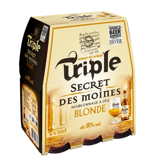 Bière blonde triple 8% bouteilles