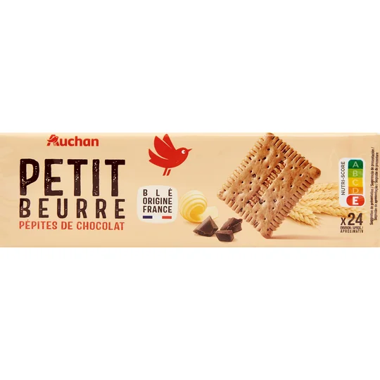 Biscuits petit beurre aux pépites de chocolat
